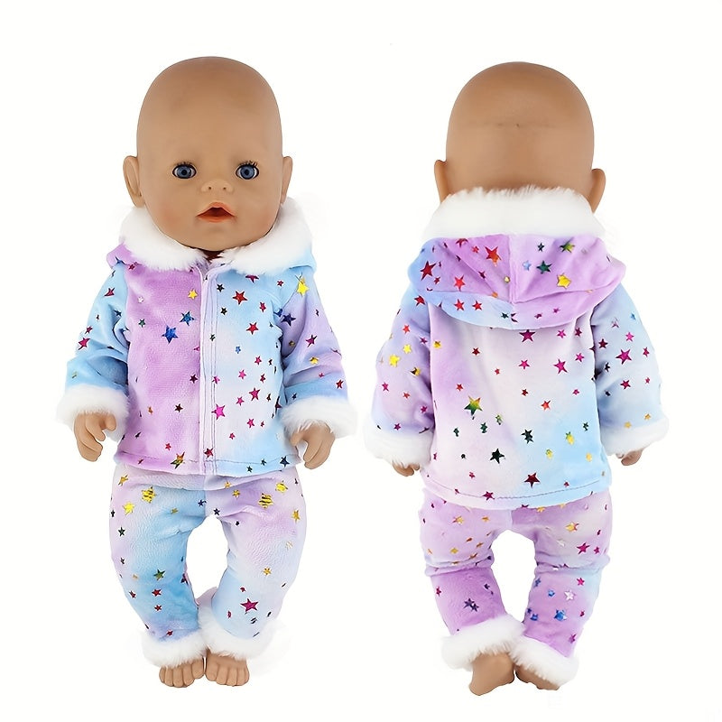 Plush Onesie Set for 17" Reborn Baby Dolls