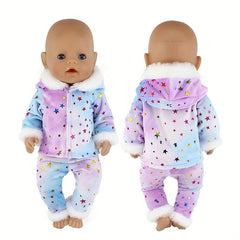 Plush Onesie Set for 17" Reborn Baby Dolls