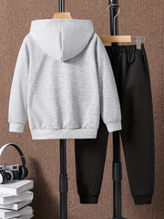Boys 2PCS I PAUSED MY GAME Hooded Sweatshirt & Sweatpants