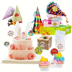 500pcs Happy Birthday Reward Stickers Adults Christmas Holiday Decor