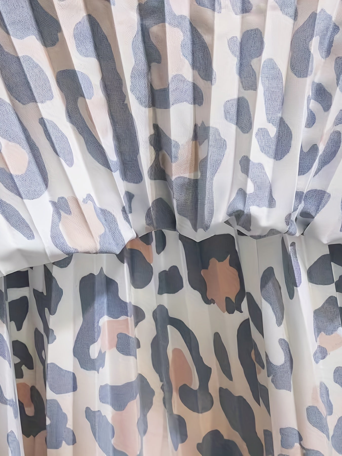  Leopard Print High Waisted A-line Skirt