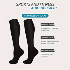6 Pairs Copper Compression Socks Men Women 10-20 mmHg Circulation