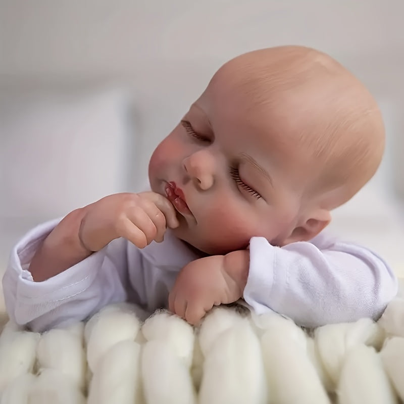 Realistic Rebirth Doll Sleep Boy 55cm Soft Vinyl Neonatal Doll