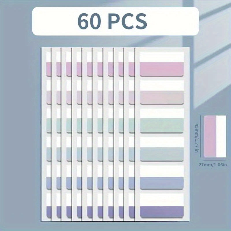 Multicolor Adhesive Writable Index Label for Marking Pages
