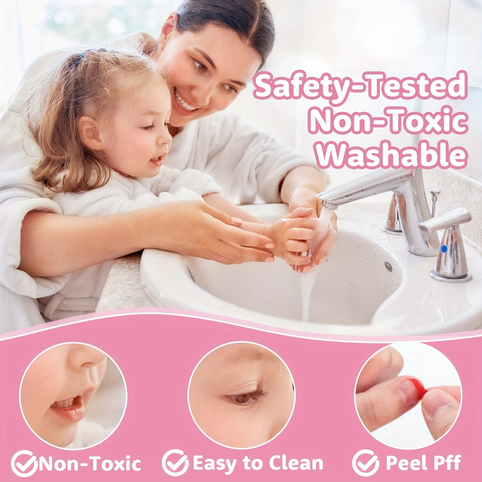 Kids Washable Makeup Set Real Makeup for Girls