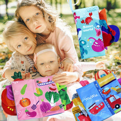 Toddler Sensory Cloth Book Early Learning Educational Toy