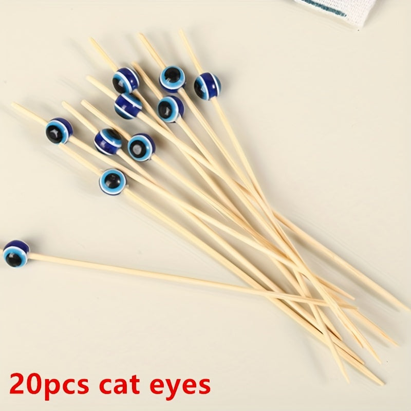 Eye Fancy Sticks Cocktail Sushi Stick Decorative Bamboo Toothpick