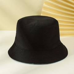 Reversible Bucket Hat Block Fisherman Cap Women Sunscreen Travel Beach Cap