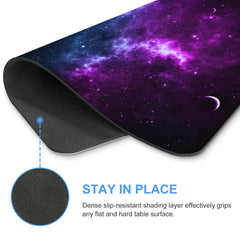 Purple Galaxy Mouse Pad Personalized - Non Slip Rubber Mousepad