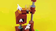 City Cattery Building Blocks Toys MOC Cats House Farm DIY Blocks Gift