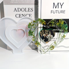 DIY Crystal Epoxy Resin Mold Love Photo Frame Silicone Mold