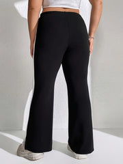 Plus Size Colorblock High Rise Sports Pants