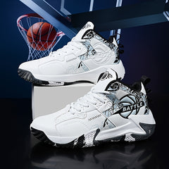 Men's High Top Basketball Shoes Soft Sole Shock Absorption