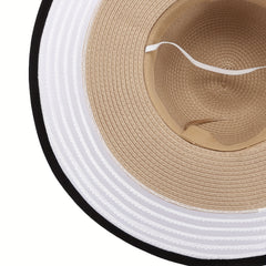 Foldable Sun Protection Hat with Mesh Edge Ribbon