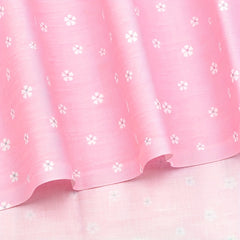 8pcs Pink Bow Flower Printed Fabric Patchwork DIY Sewing Quilting Material