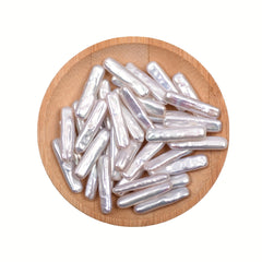 1pc S Level Long Bar Shape Baroque Pearl for DIY Jewelry