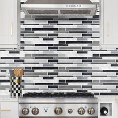 12pcs Marble Crystal Self-Adhesive Tile Sticker