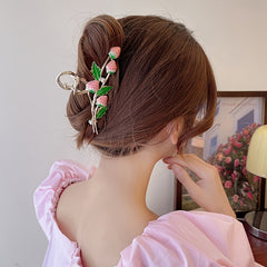 Pink Strawberry Hair Claw Clips Strong Hold Hair Jaw Clips Accessories