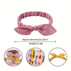 12 Pcs Mixed Rabbit Ear Knotted Headband Hair Accessories
