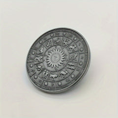 12 Zodiac Smiley Coin Tarot Lucky Coin Sun Moon Sun God Coin