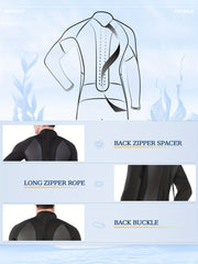 Men's Neoprene 2mm Full Wetsuit Mid Stretch for Water Activities