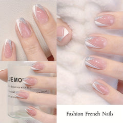 1pc French Nail Art Sticker 3D Self Adhesive Decals U Shape Nail Guides