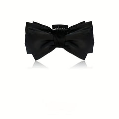 Sweet Bow Hair Claw Double Bowknot Hair Claw Nonslip Ponytail Holder