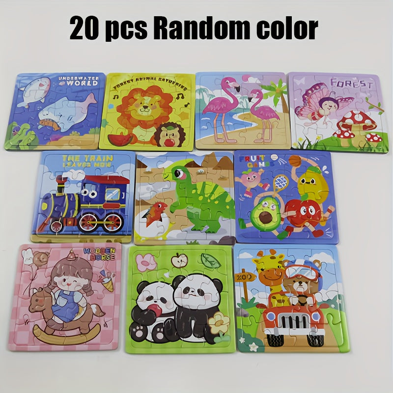 Creative Cartoon Animal Puzzle Children's Educational Paper Toys