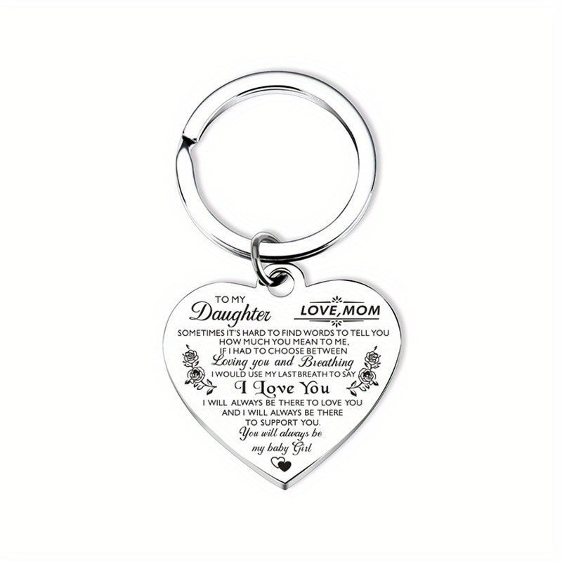 Heart Necklace 'I Love You' Stainless Steel Pendant