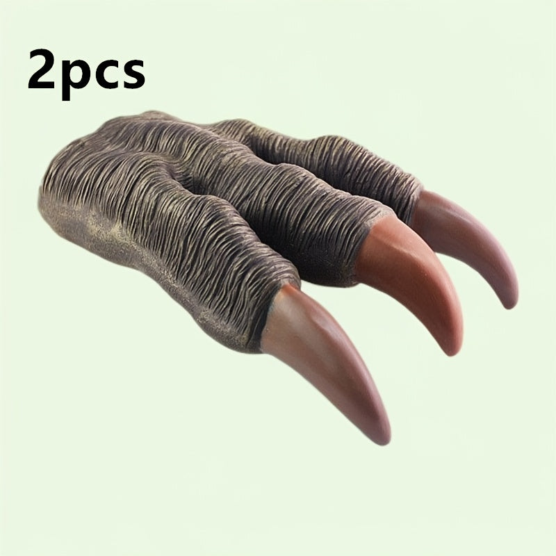 Dinosaur Claw Puppets Green Gloves for Halloween Christmas