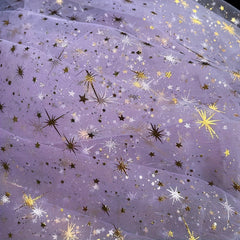 1pc Artificial Halloween Christmas Star Shape Gauze Curtain