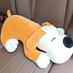 Brown Puppy Plush Toy Soft Fluffy Texture Collectible Model