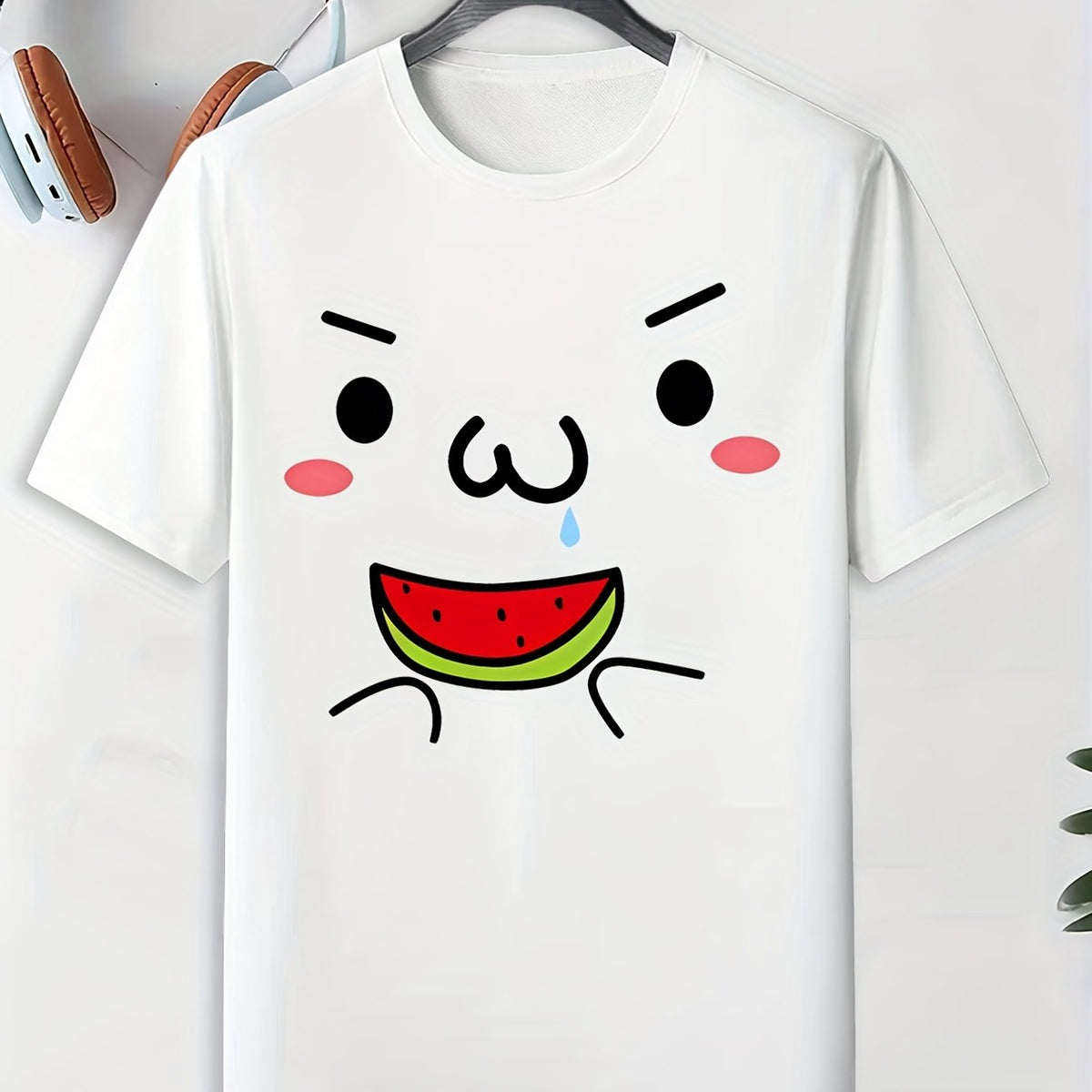 Men's Doodle Pattern T-shirt Active Tee