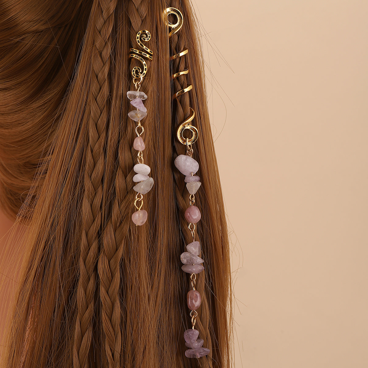 Dreadlocks Turnbuckle Hairpin Tassel Sulfur Stone Street Style