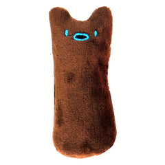 Cartoon Cat Teeth Grinding Bite Funny Plush Toy