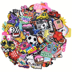 Random Cartoon Shoe Charms For Slides Sandals Shoe Decoration Accessories