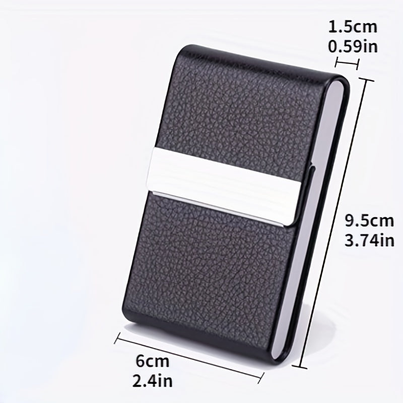 Women's Thin Tobacco Cigarette Case Leather Bag Portable Storage Box