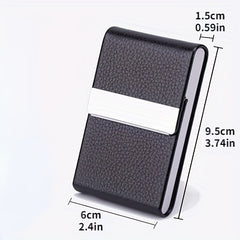 Women's Thin Tobacco Cigarette Case Leather Bag Portable Storage Box