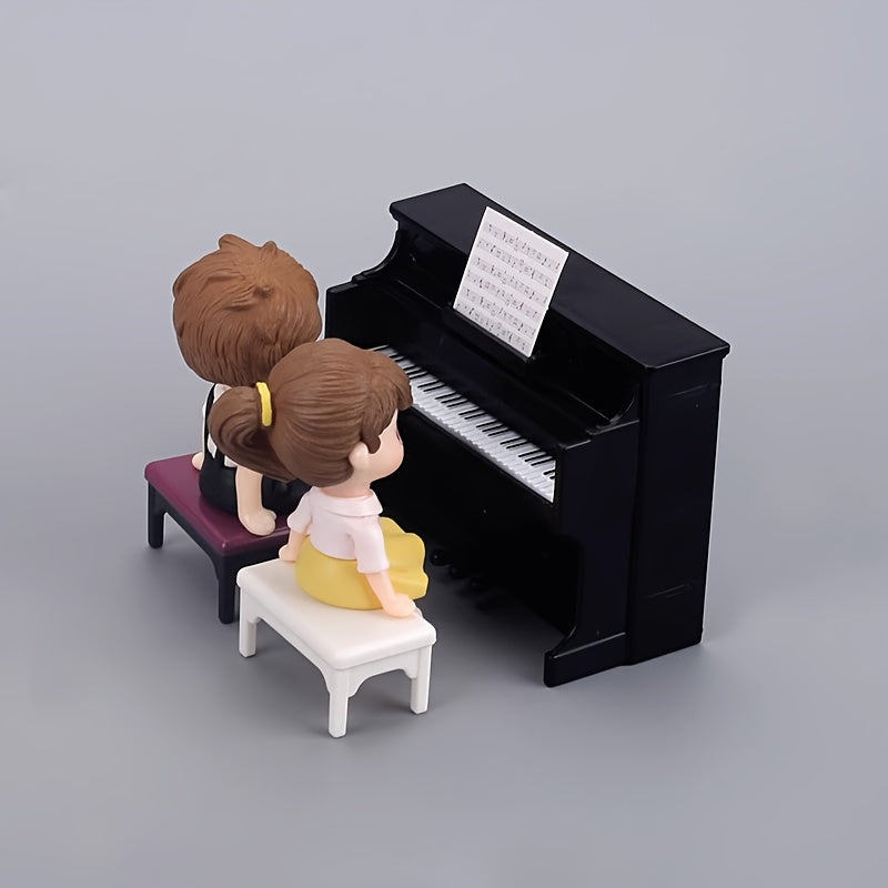 Mini Piano Playset Dollhouse Furniture Toy