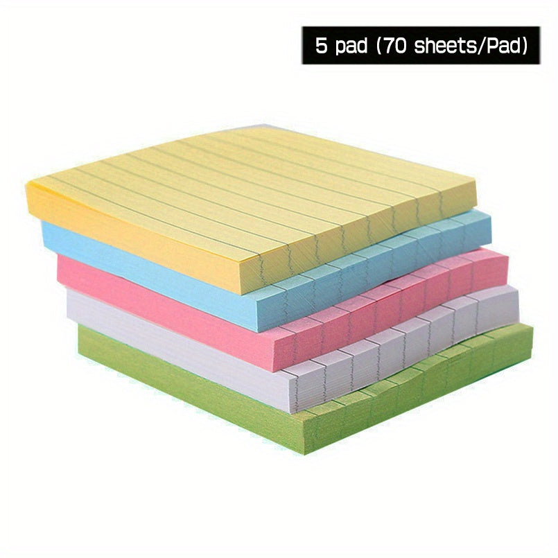 10 Pastel Lined Sticky Note Pads for Home Office School