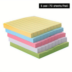 10 Pastel Lined Sticky Note Pads for Home Office School