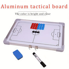 Aluminum Alloy Magnetic Soccer Tactics Board Football Coaching Clipboard