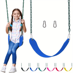 Outdoor Swing Seat Replacement Pack - Swingset Replacement with Chains & Hooks
