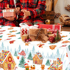 Christmas Family Party Supplies Disposable Table Cloth