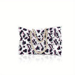 Striped Summer Beach Bag Large Capacity Shoulder Bag