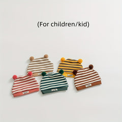 Striped Ball Baby Hat Head Cap Newborn Cap