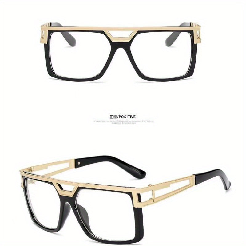 Metal Square Frame Men Sunglasses UV Protection Summer Sunglasses