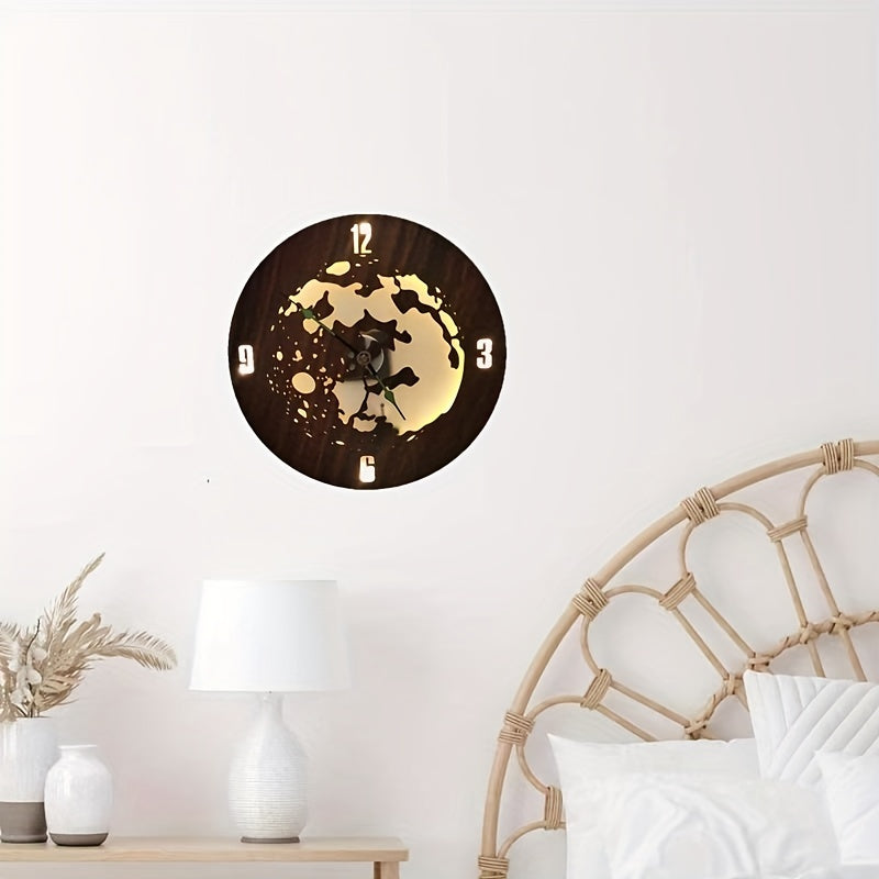 Wooden Hanging Sign LED Light Holiday Home Decoration