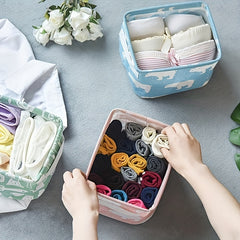 Cloth Storage Basket Makeup Storage Box Multifunctional Folding Sundries Storage