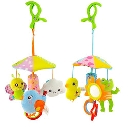Baby Stroller Crib Hanging Toy Music Plush Cartoon Soothes